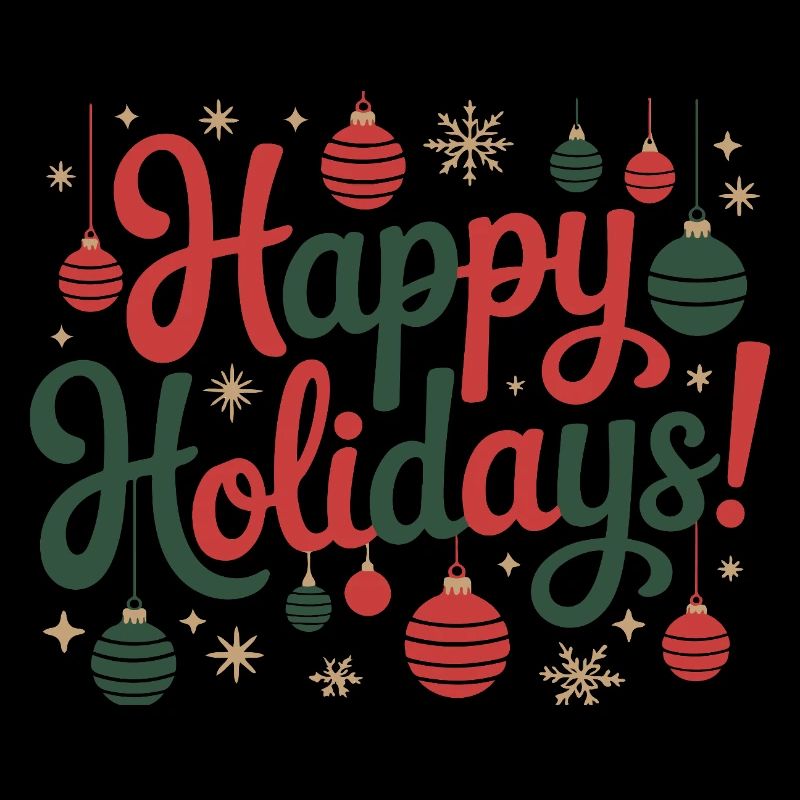 Happy Holidays Ornament-Skript