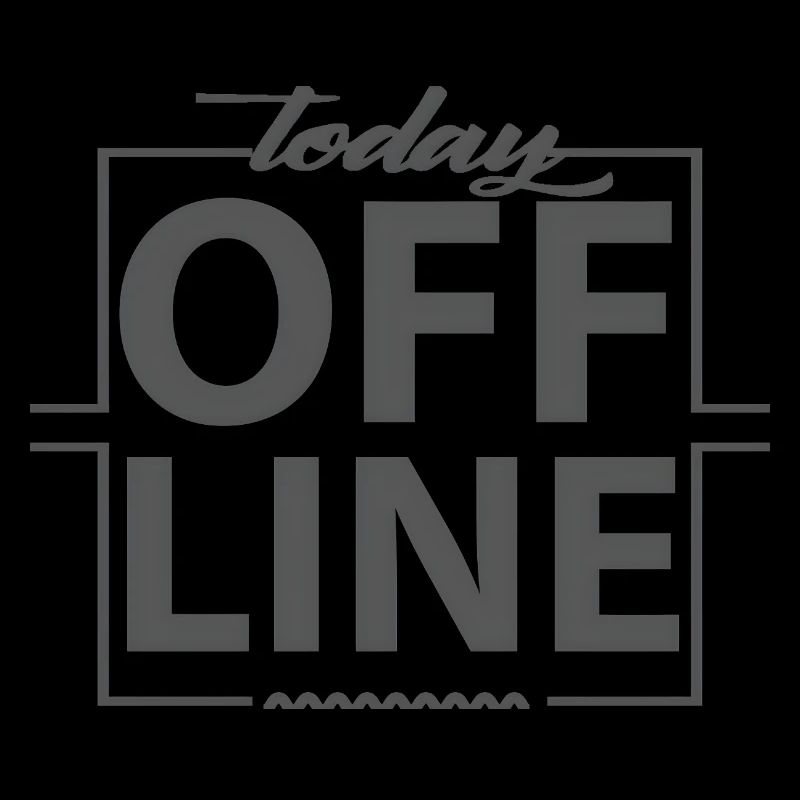 Today Offline Design Statement Spruch Minimal