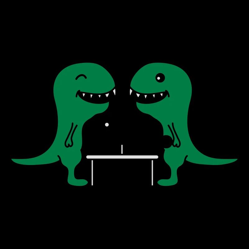 Funny Table Tennis Dinos