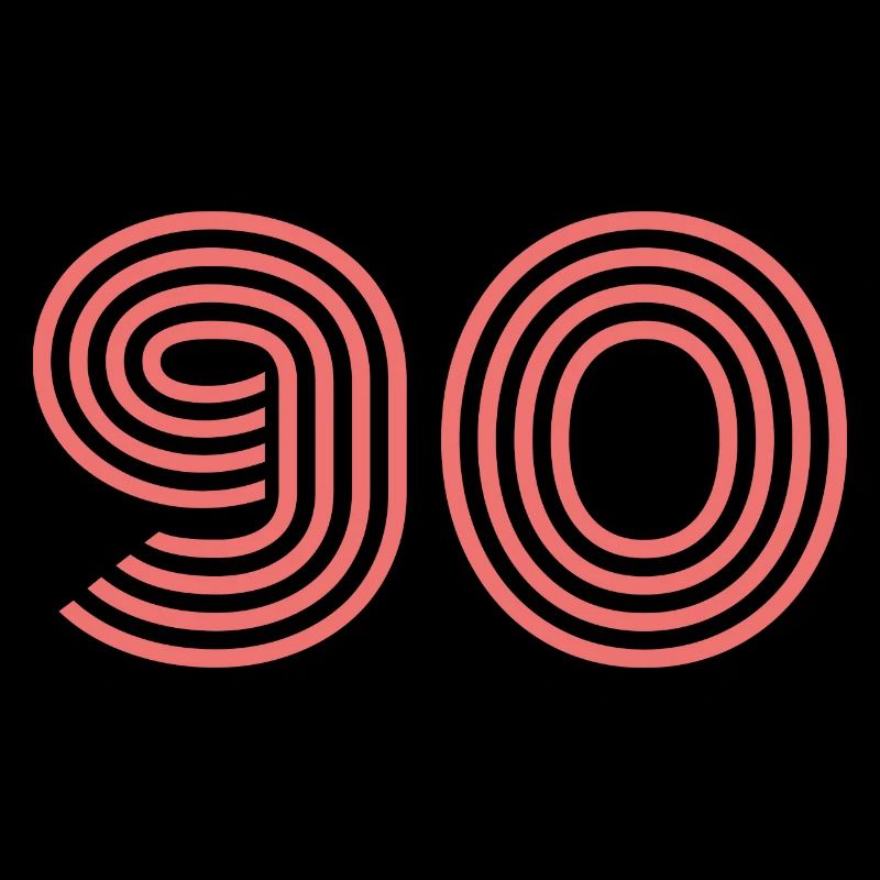 Cool Retro Retrostyle Numéro de maillot numéro de dos