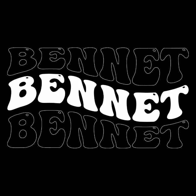 Funny Bennet Groovy 4 Men Women Cool Bennet Tie