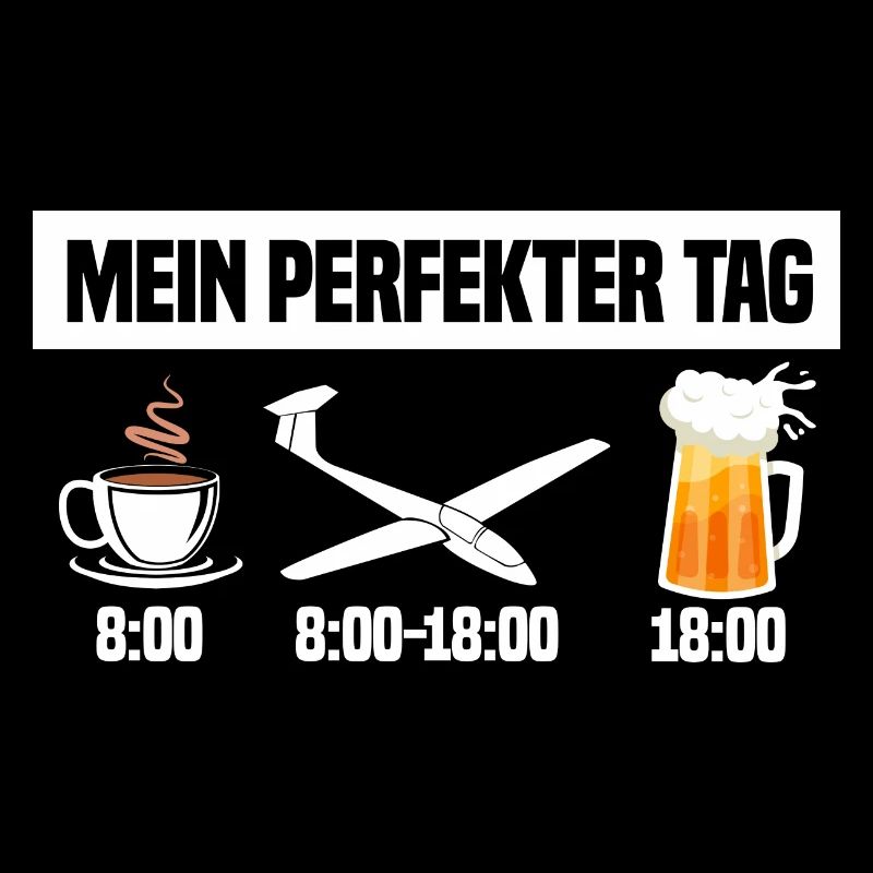 Kaffee Fliegen Bier Segelflugzeug Pilot