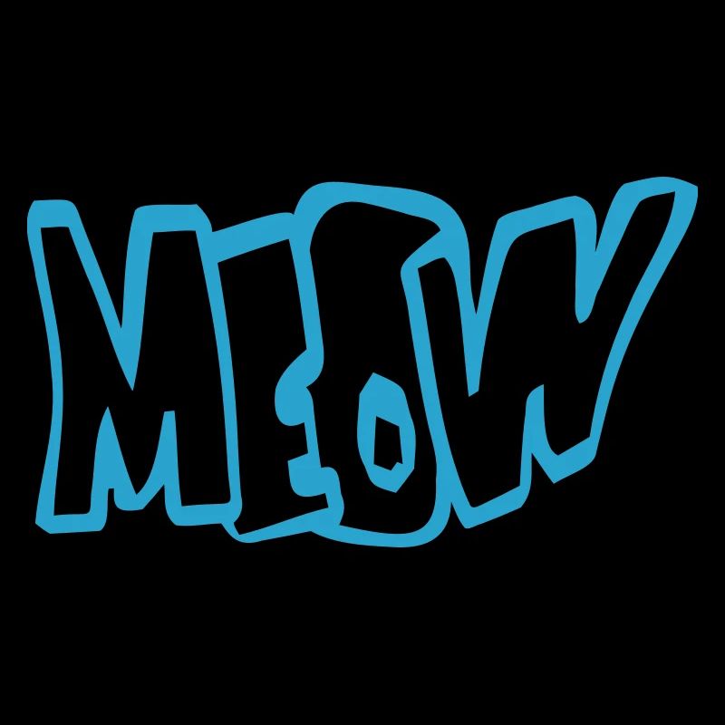 Meow Cat Comic Meow Letters Kitten Text Quote