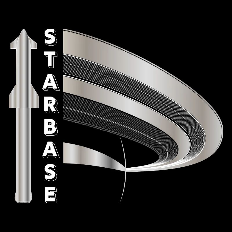 Starbase mit Saturn Logo.
