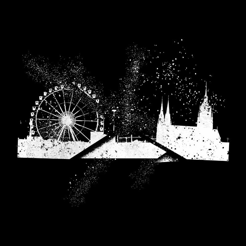 Munich Germany City Skyline Grunge Splash