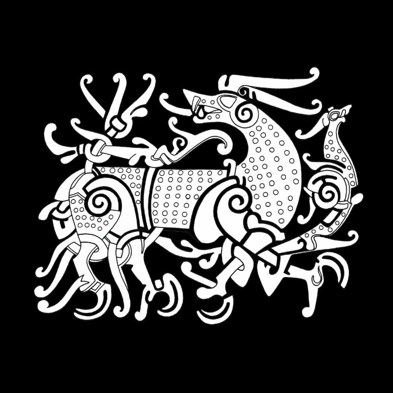 Fenriswolf, mythischer Wolf der Wikinger