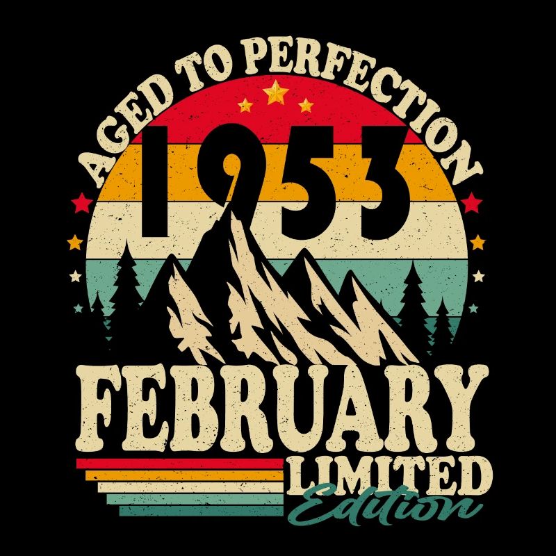 February 1953 Vintage Birthday Retro Gift
