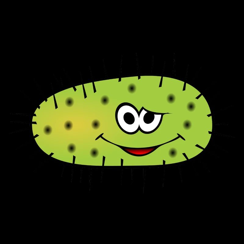 Monstre des bactéries vertes