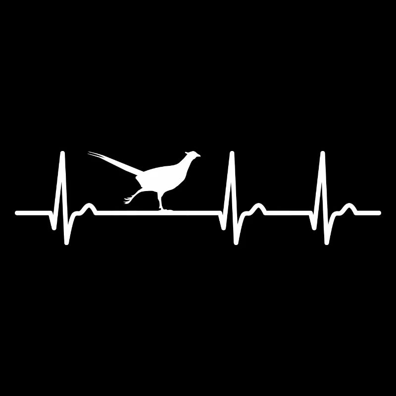 ECG curve - heart curve - pulse - pheasant - hunting
