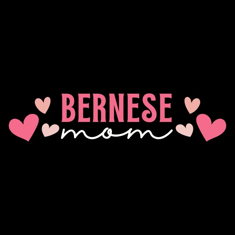 Modern Bernese Mom with Hearts
