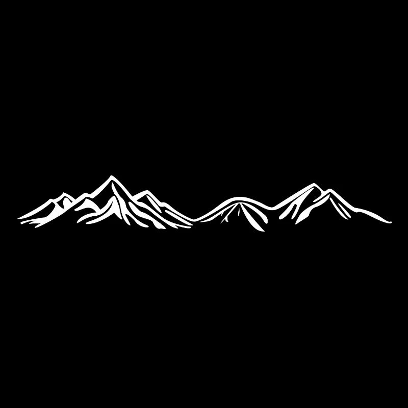 Berge mit Schnee