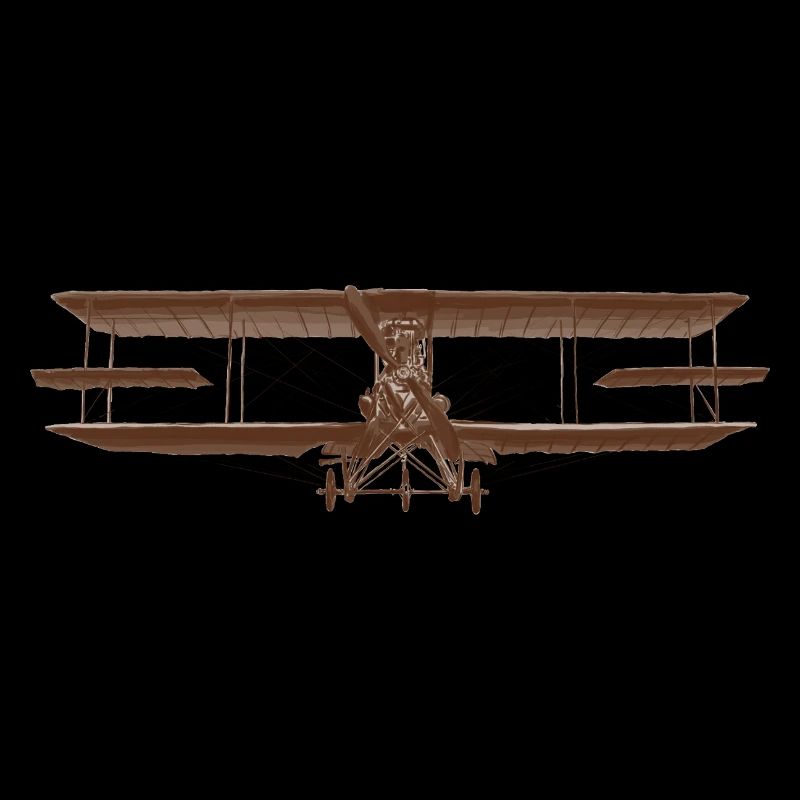 Vintage Flugzeug Doppeldecker Design