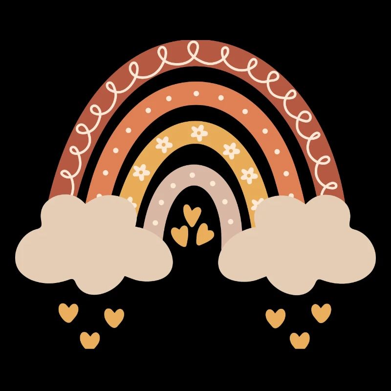 Boho arc-en-ciel tons naturels bébé bébé douche cadeau