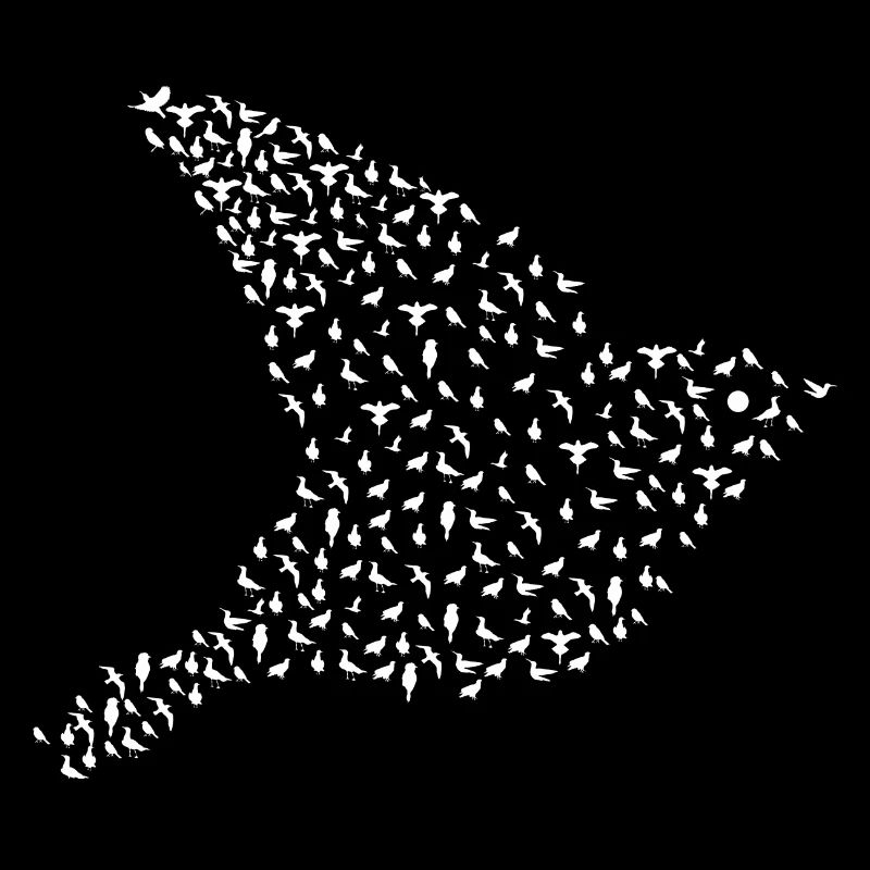 Bird Flying Birding Art