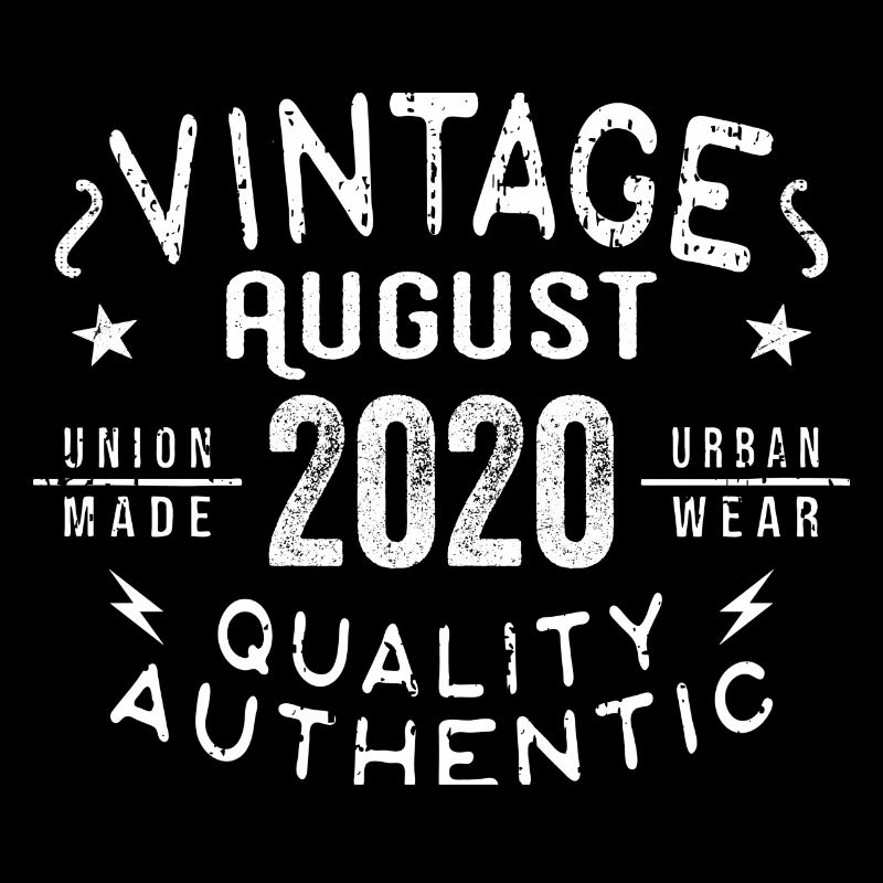 August 2020 Geburtstagsgeschenk August 2020 Retro