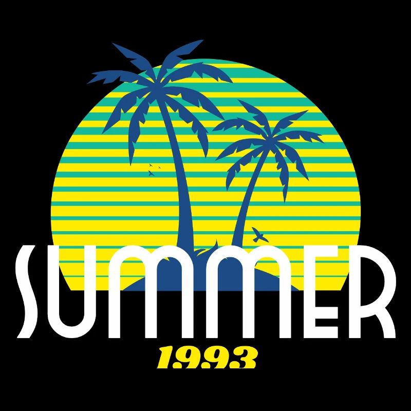 Tropical Palm Tree & Sunset Design