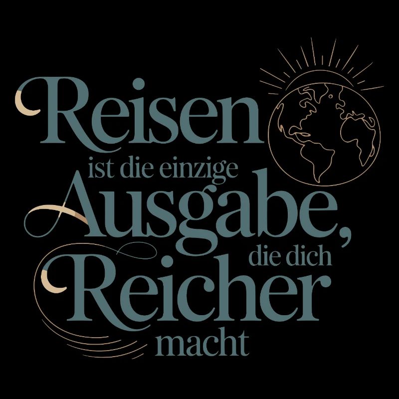 Voyager vous rend plus riche – Citation Design