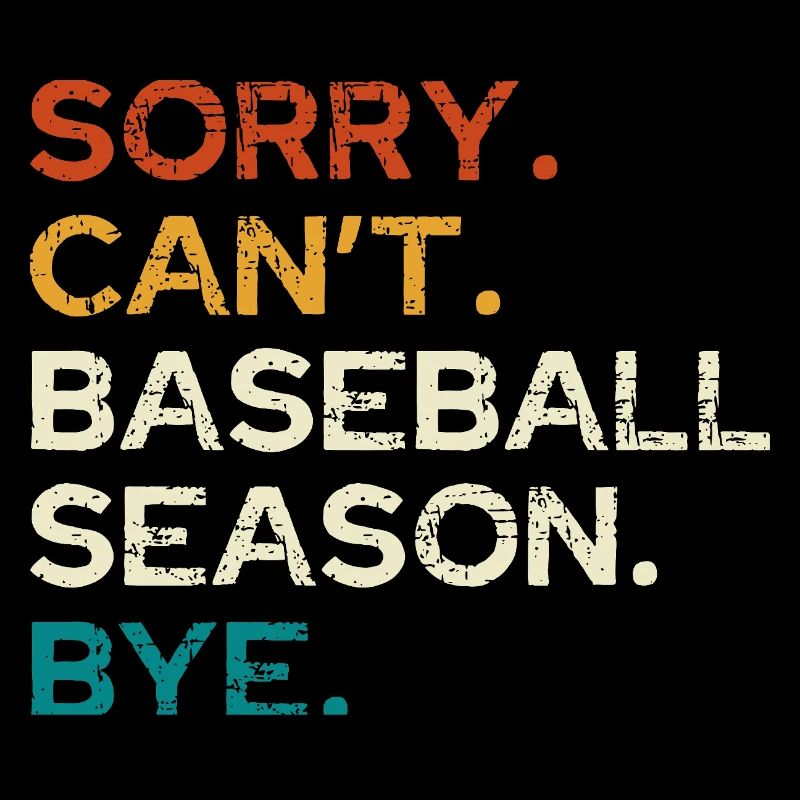 Désolé, la saison de baseball est terminée