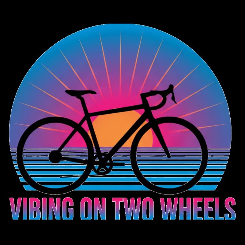 Viben auf zwei Rädern Synthwave Rennrad