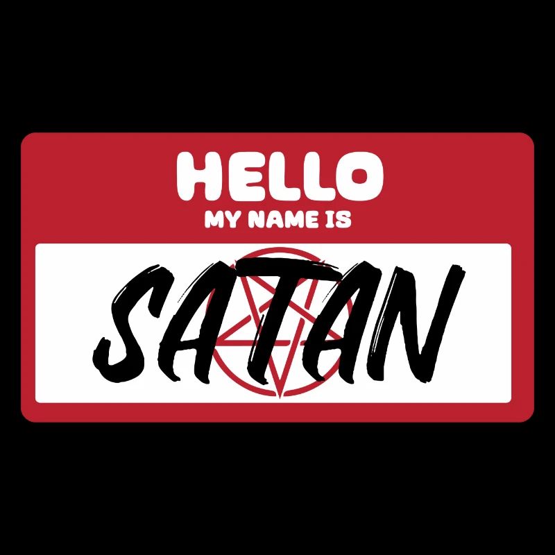Hello My Name Is Satan Teufel Gothik Dämon