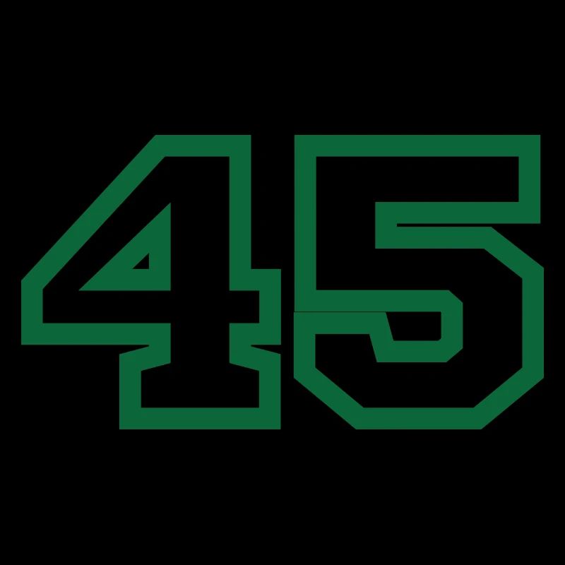 Numéro 45 sport vert