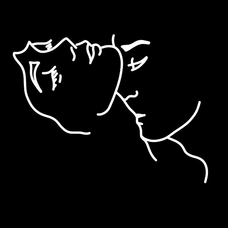 Baiser l'amour du cou