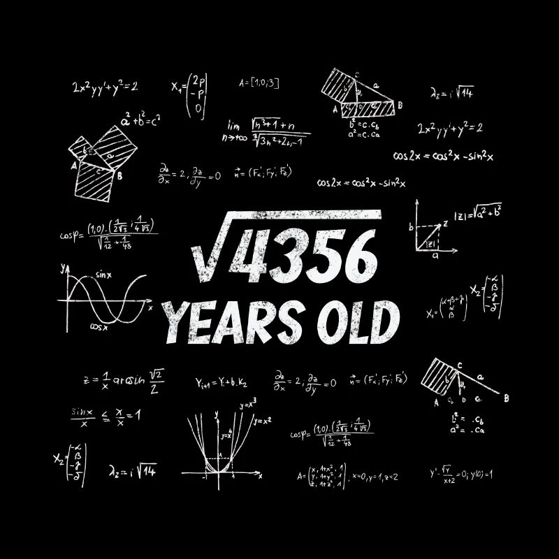 Racine carrée de 4356 - 66e anniversaire math nerd