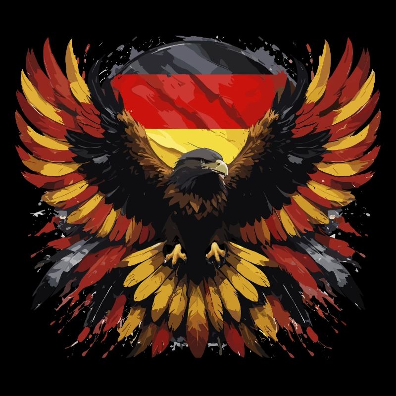 German eagle black-red-yellow
