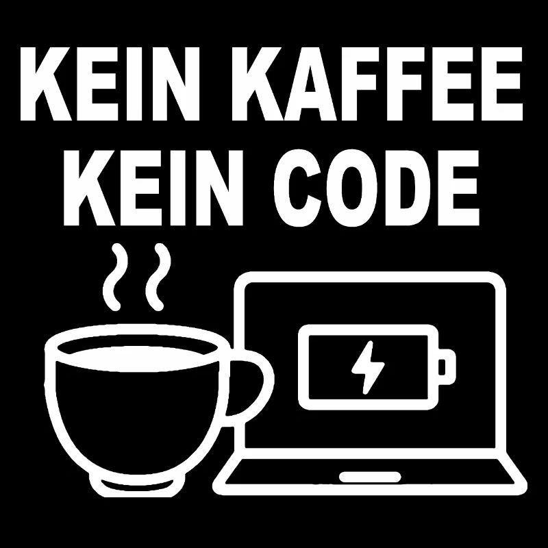 Kein Kaffee Kein Code - Conception de programmeur amusant