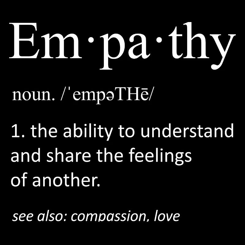 Empathy Dictionary Definition Minimalist Gift