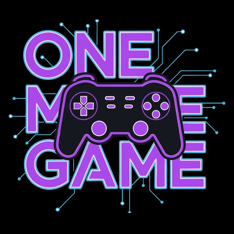 Ein Spielcontroller-Neon-Schaltkreis