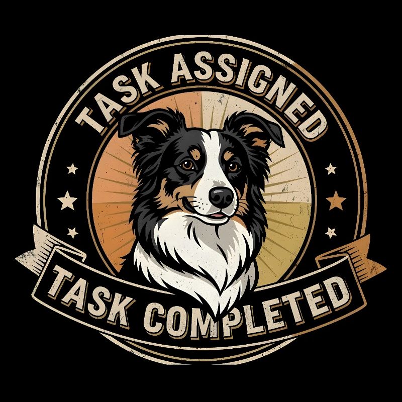 Task completed | Border Collie Badge