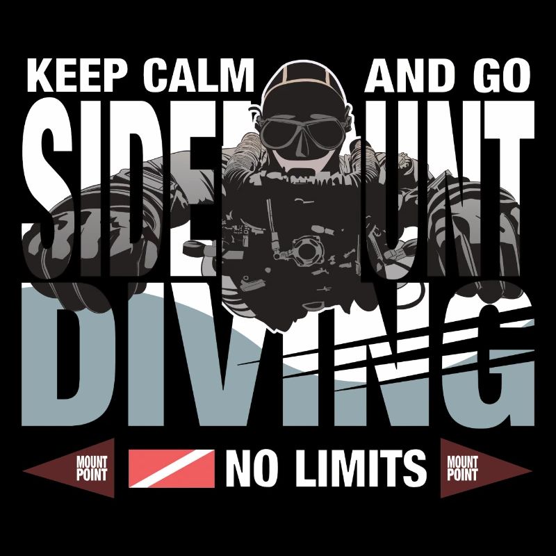 Sidemount Diver Gift Keep Calm