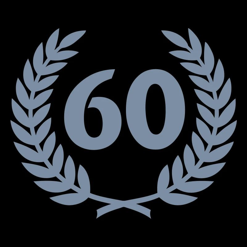 Couronne de laurier et le numéro (60)