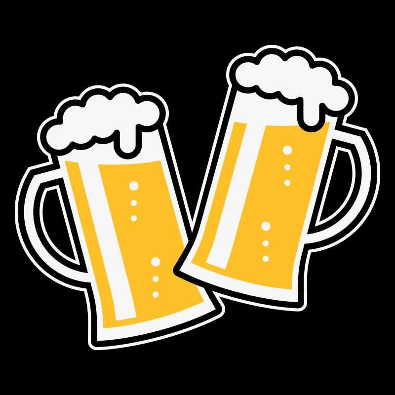 2 chopes à bière Toast (bière / chope à bière / 3C)