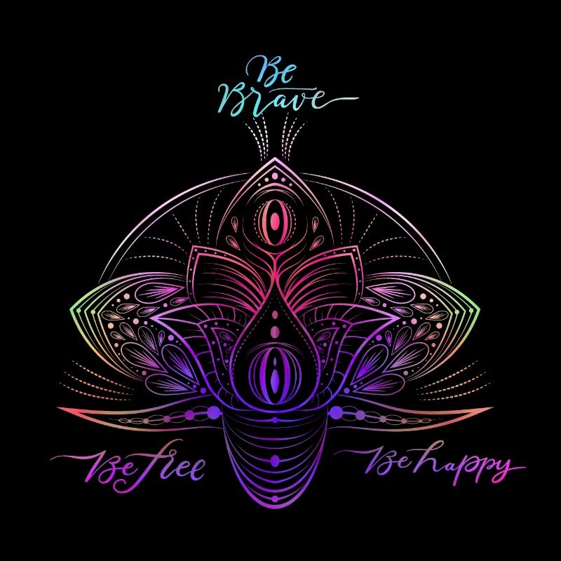 Buntes Sparkle Mandala Muster