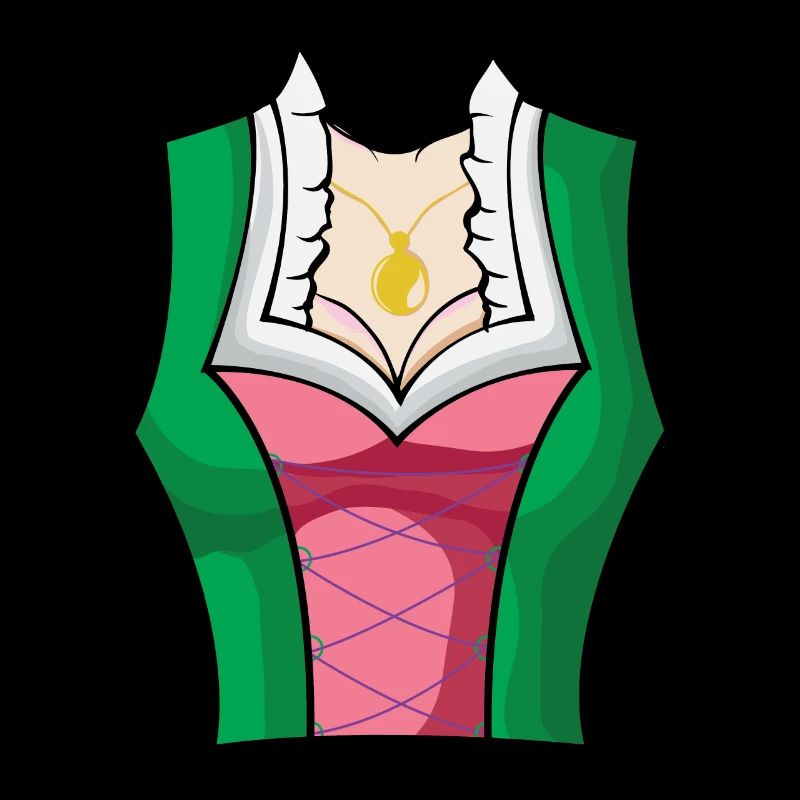 Dirndl traditionnel avec seins