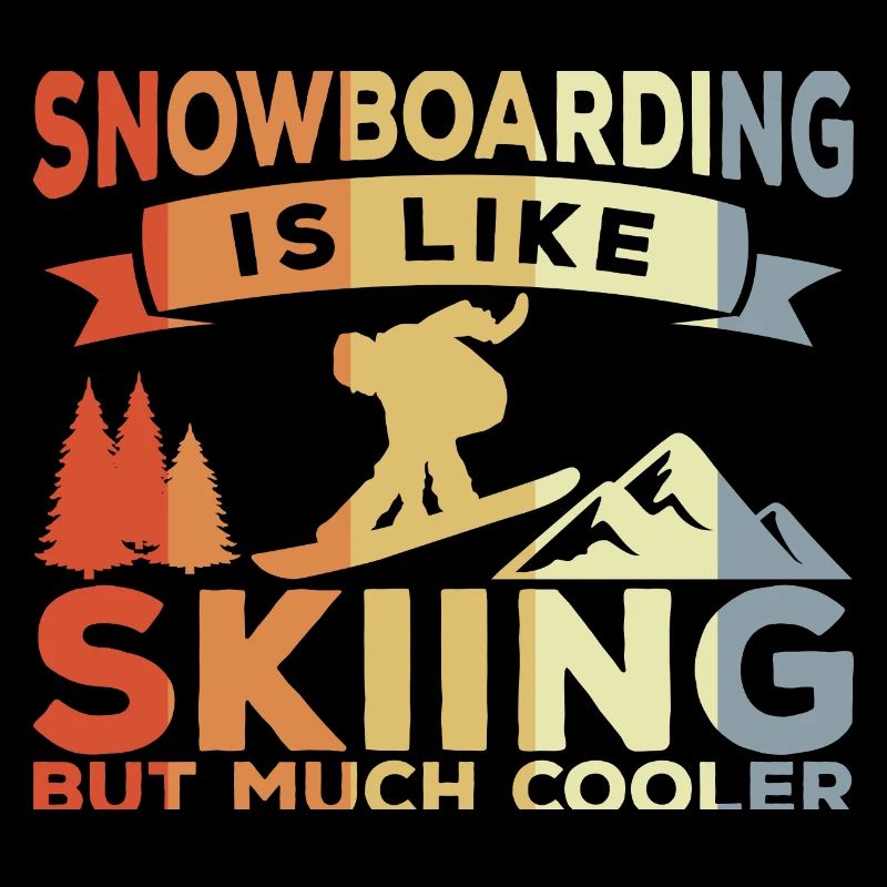 Blague sur le snowboard