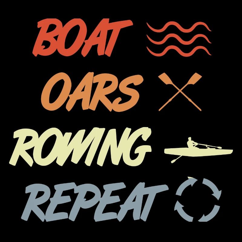 Boat Oars Rowing Repeat
