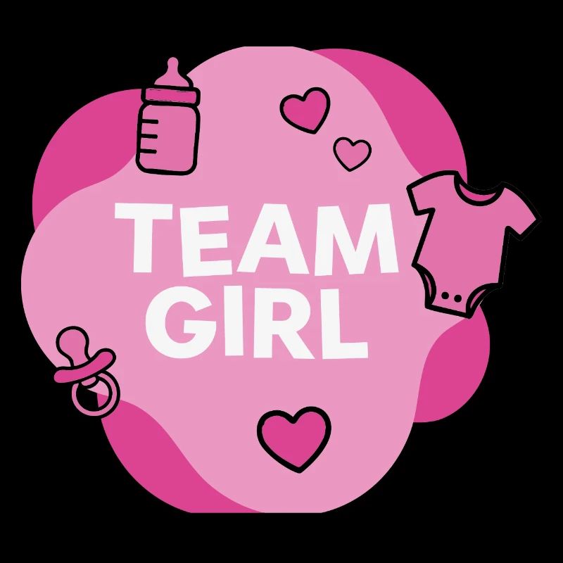 Conception de la douche de bébé de l’équipe de fille