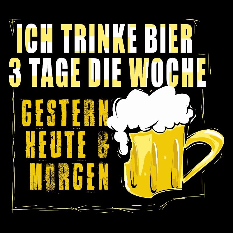 Bierliebhaber Bier Spruch Biertrinker Saufen