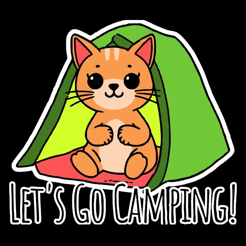 Allons camper ! Le chat mignon part camper !