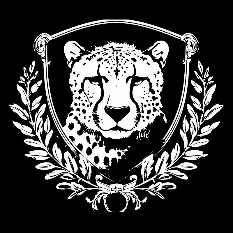 Phoque léopard avec laurier