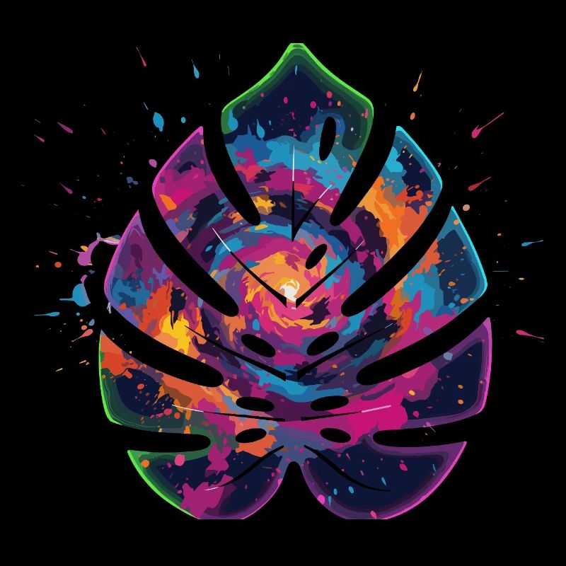 Farbexplosion Blattdesign