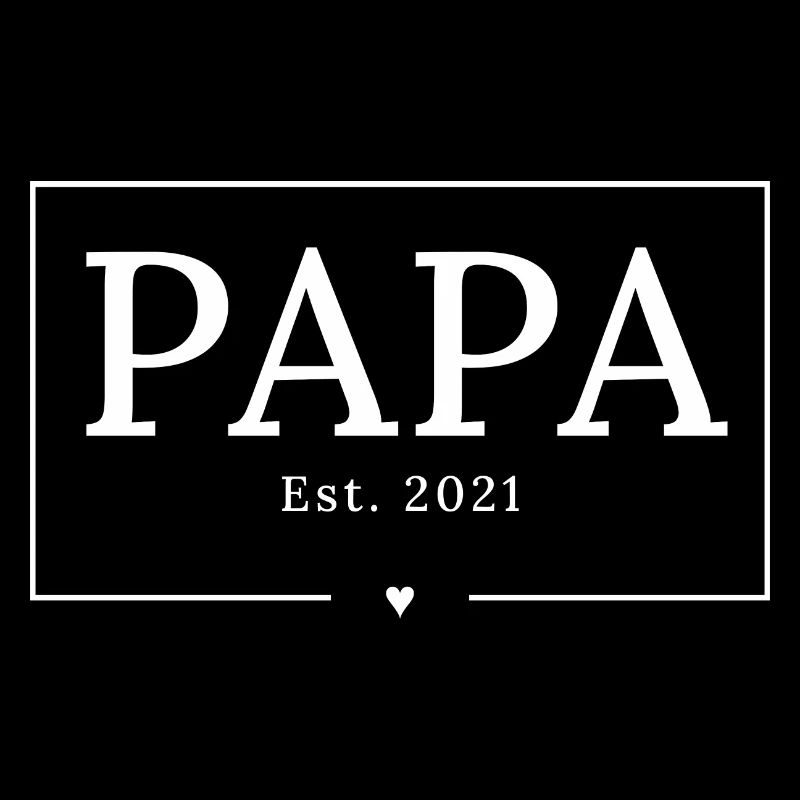 Papa 2021 Werdender Vater Eltern Geschenk