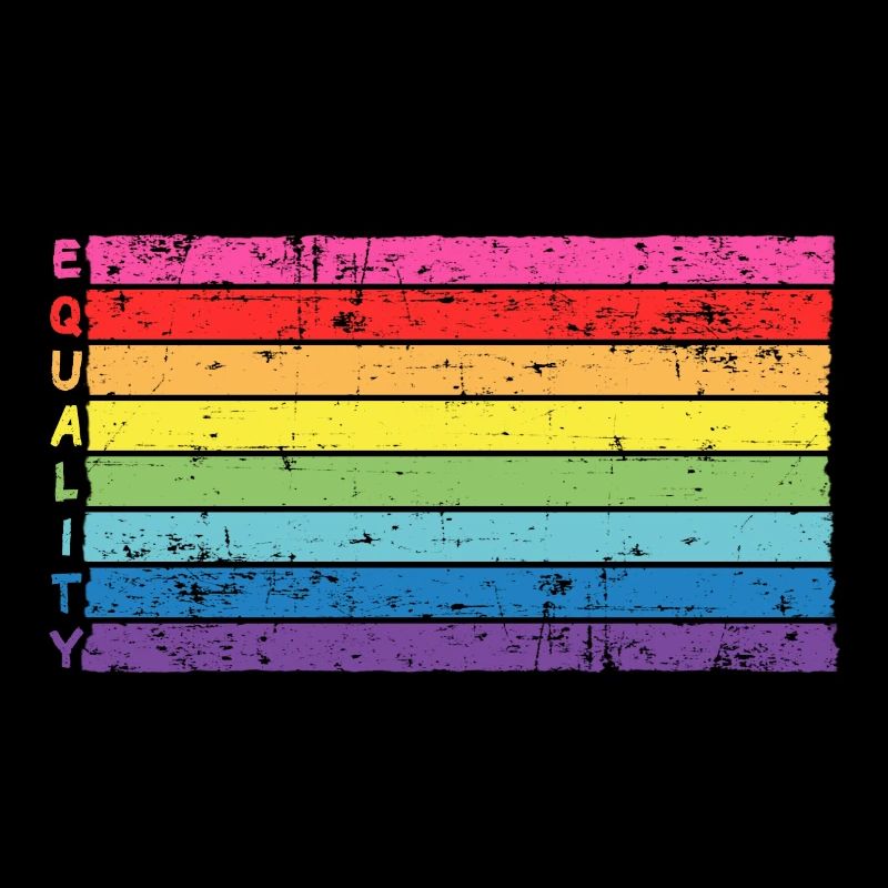 Rainbow equalitiy for acceptance & tolerance lgbt