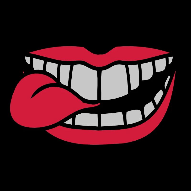 Stretch out your mouth tongue