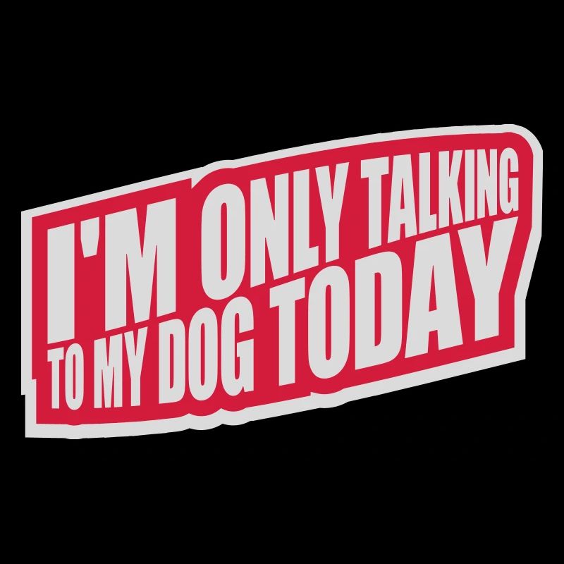 only talking to dog