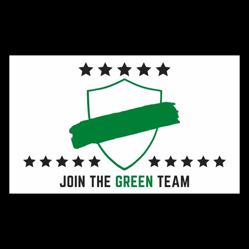 JOIN THE GREEN TEAM // WHITE VERSION