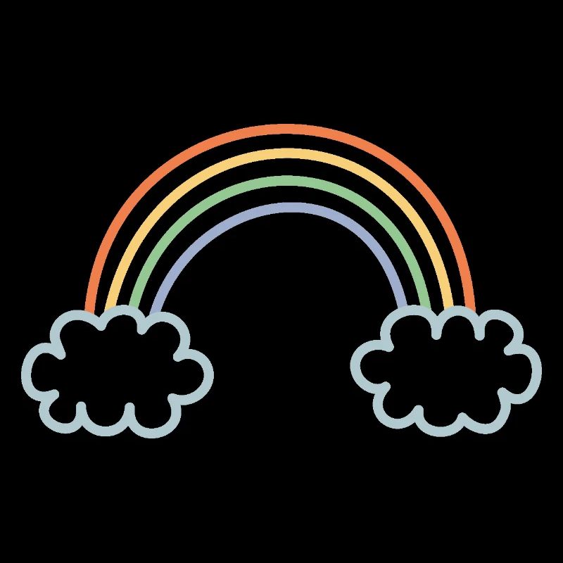 Regenbogen eingefaerbt